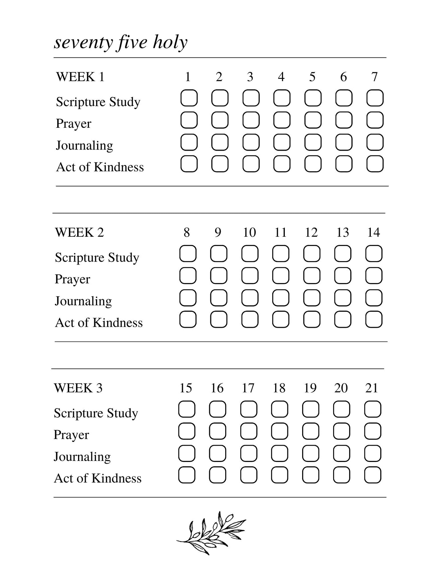 Free 75 Holy Printables