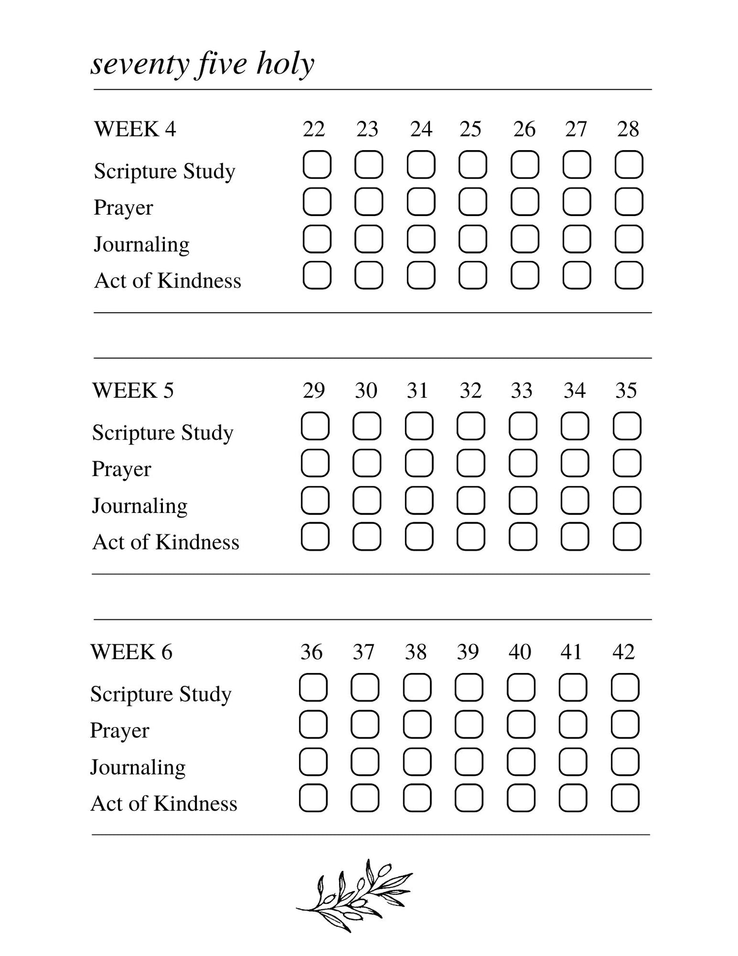 Free 75 Holy Printables