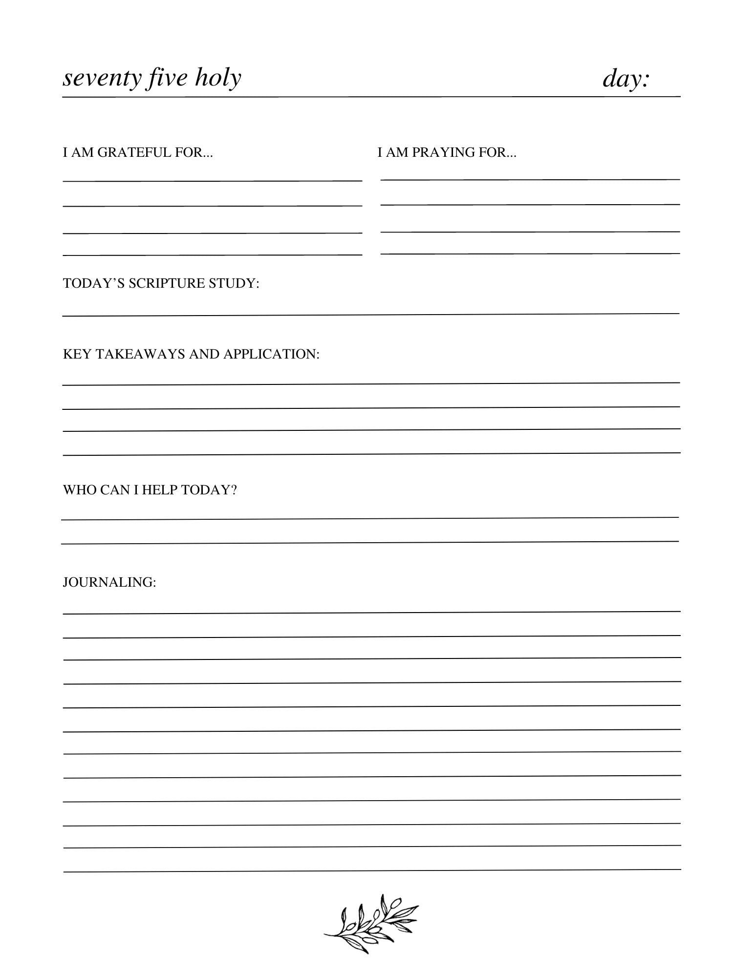 Free 75 Holy Printables