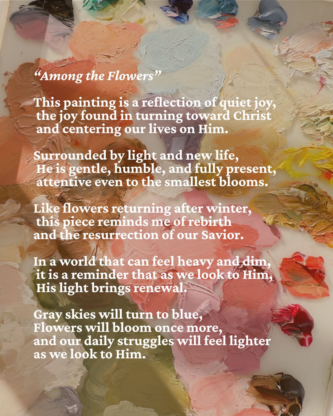 "Among The Flowers" Print