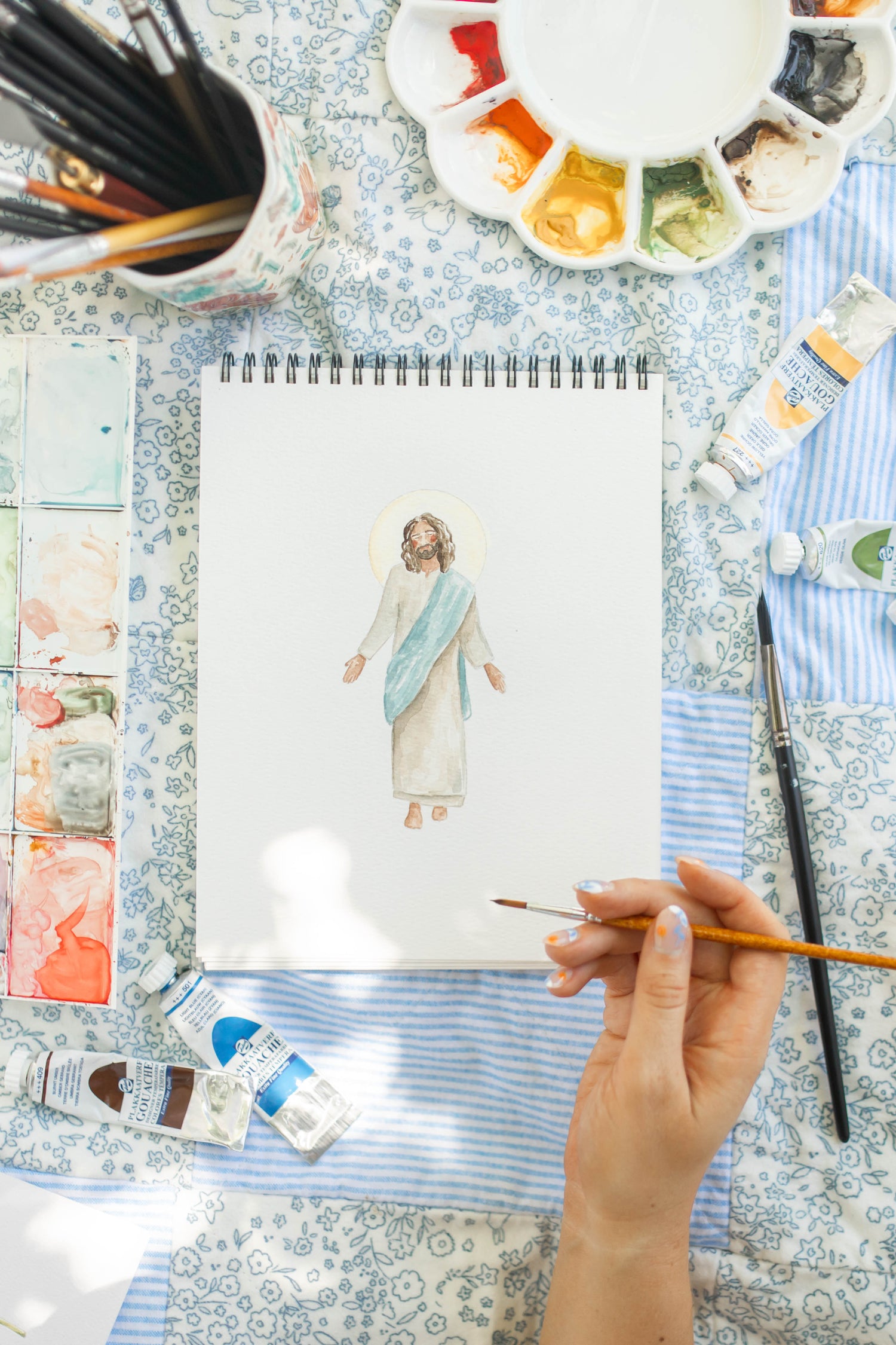 Faith + Flowers Watercolor Workbook