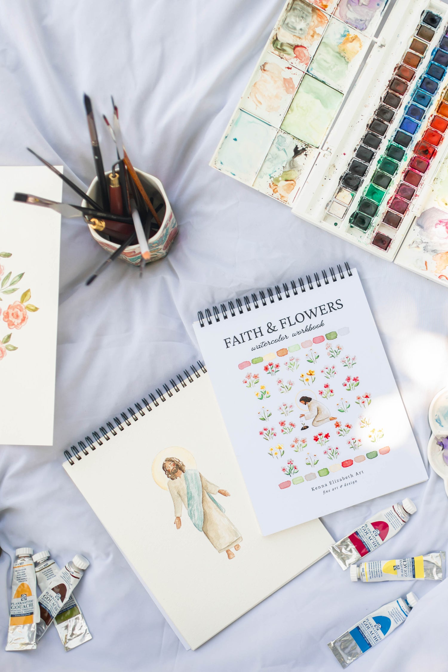 Faith + Flowers Watercolor Workbook