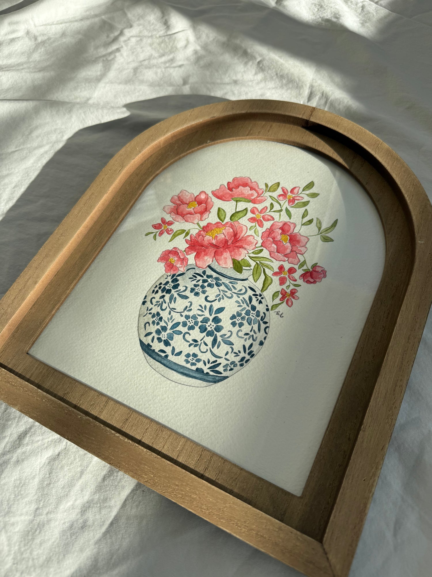 "Porcelain Vase" Framed Original
