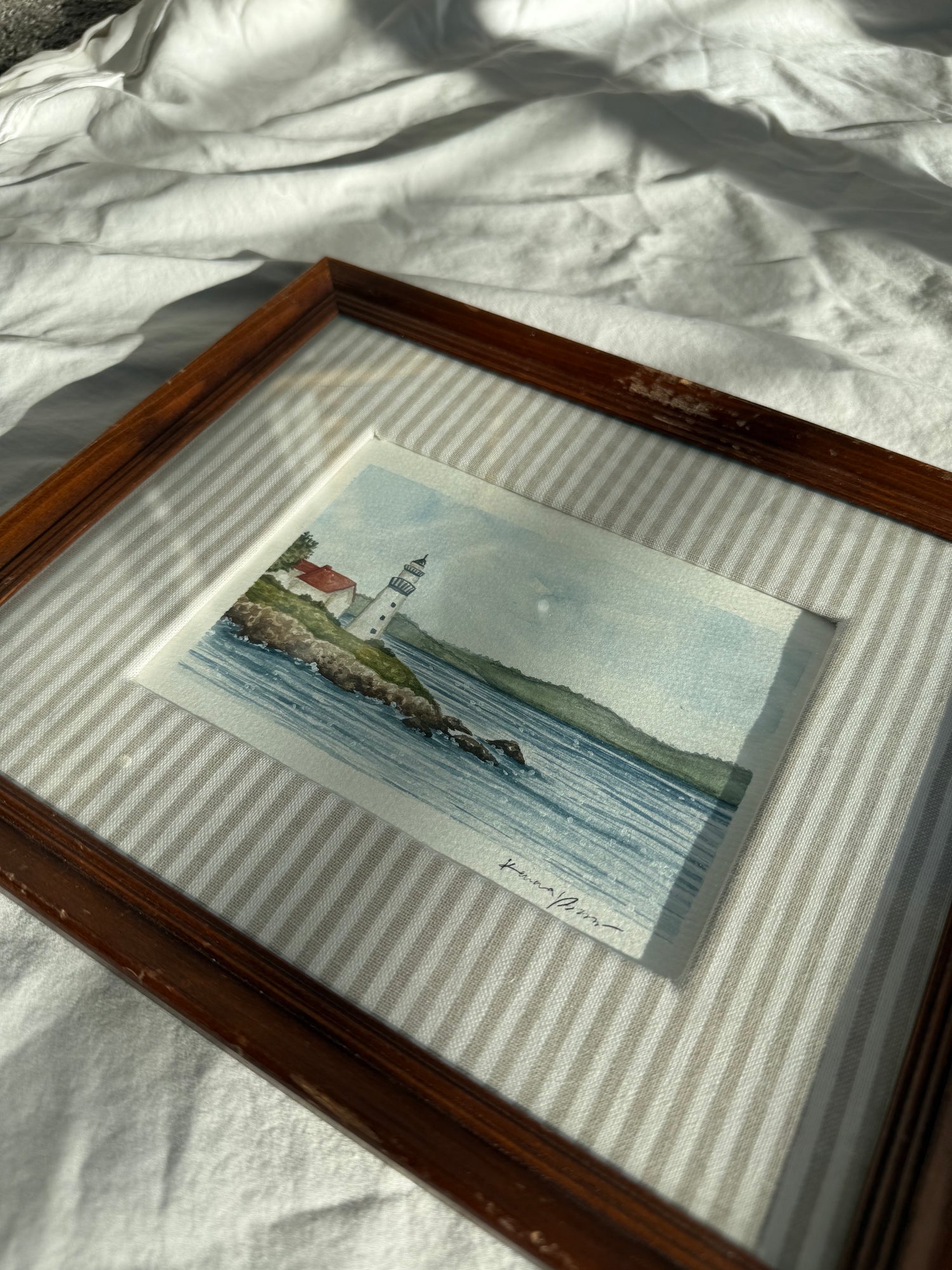 "Light Over The Pines" Framed Original