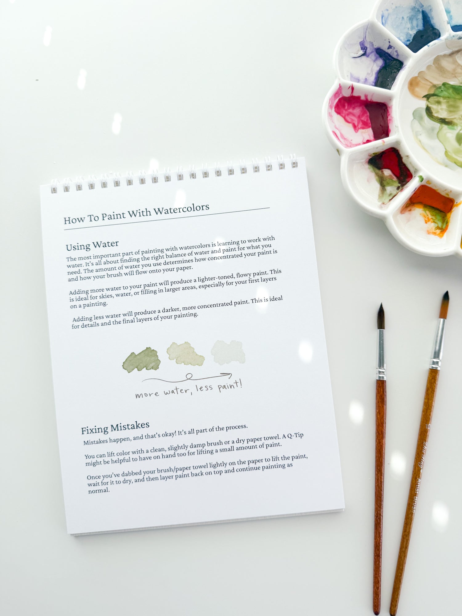 Faith + Flowers Watercolor Workbook