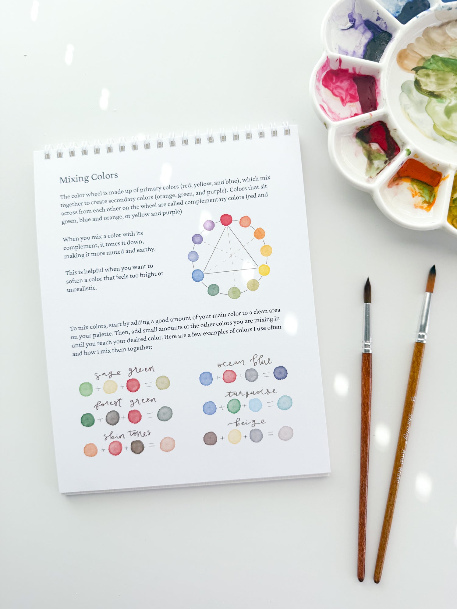 Faith + Flowers Watercolor Workbook