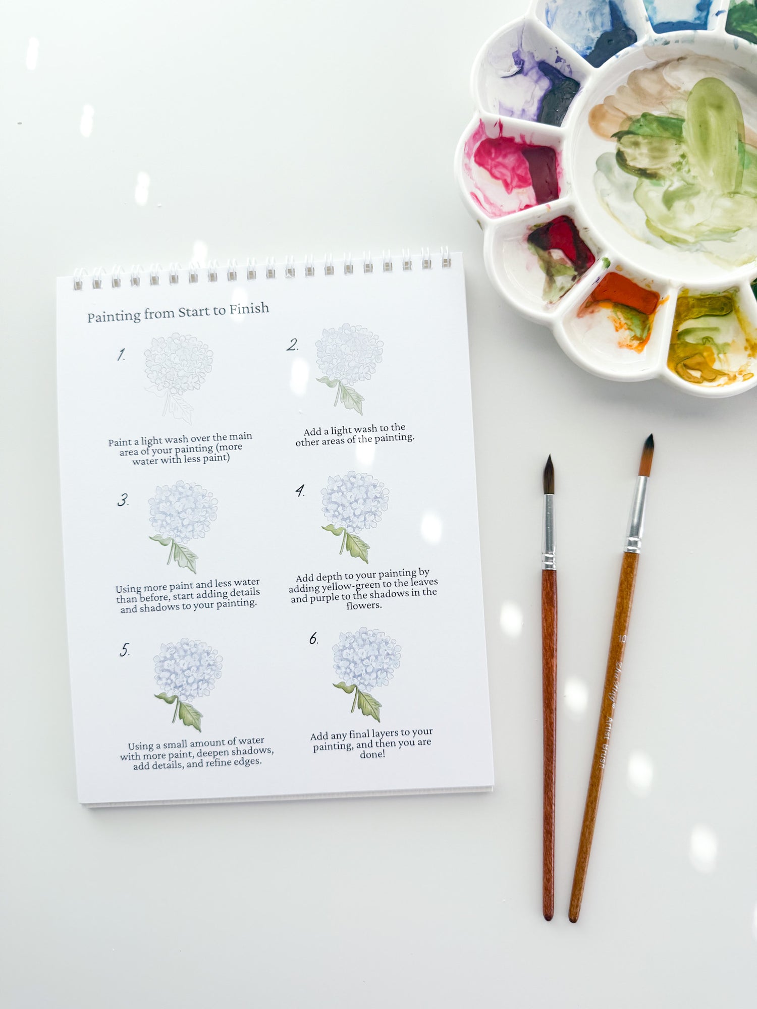 Faith + Flowers Watercolor Workbook