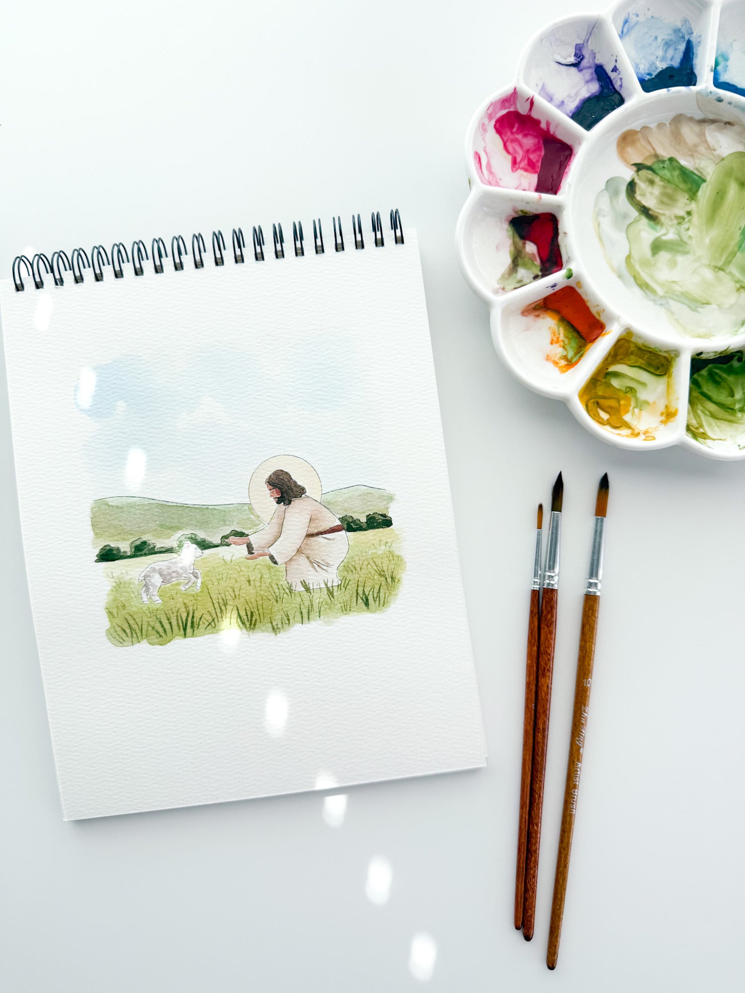 Faith + Flowers Watercolor Workbook