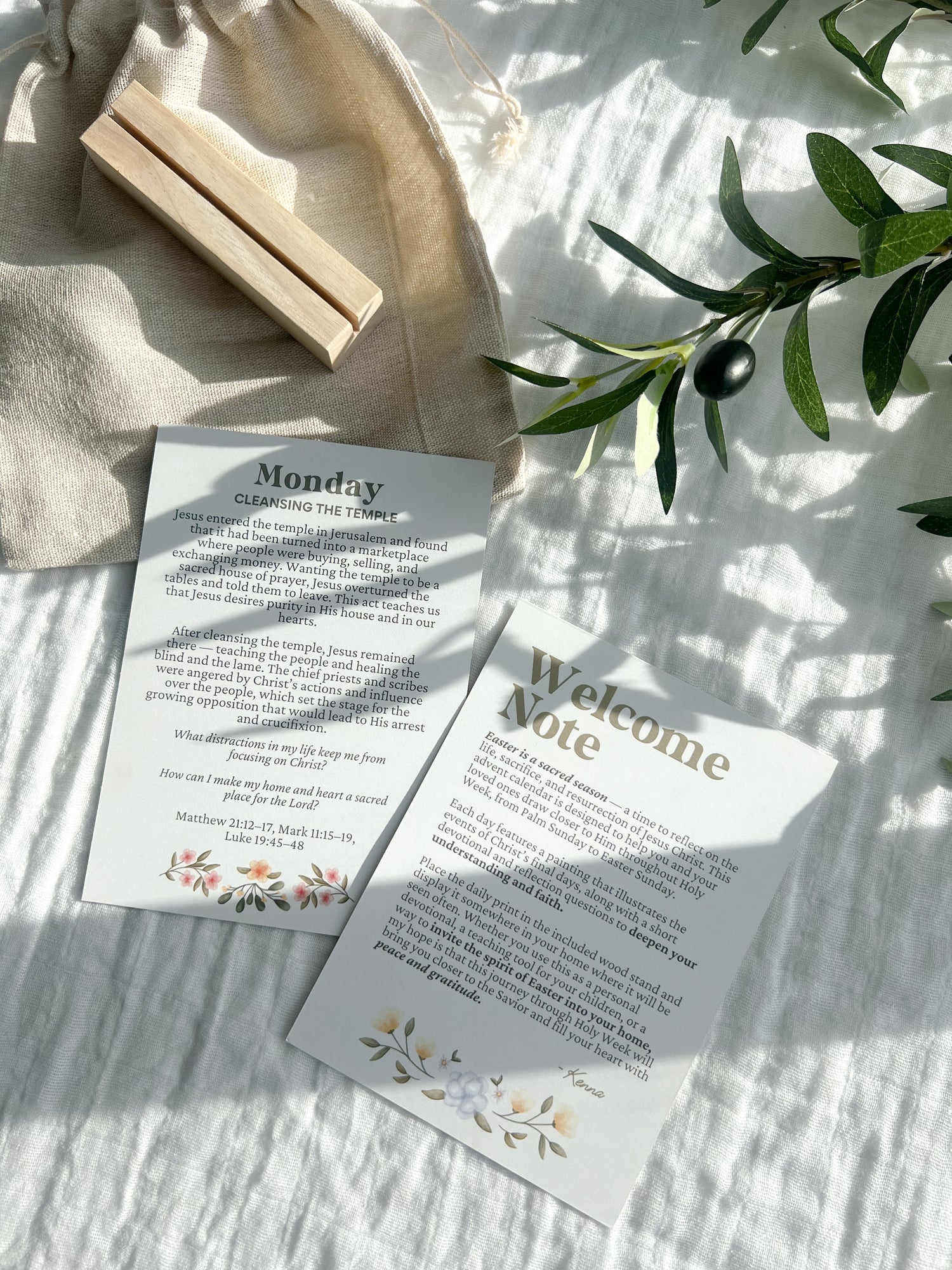 Holy Week Advent Calendar: Walk With Christ Through Easter