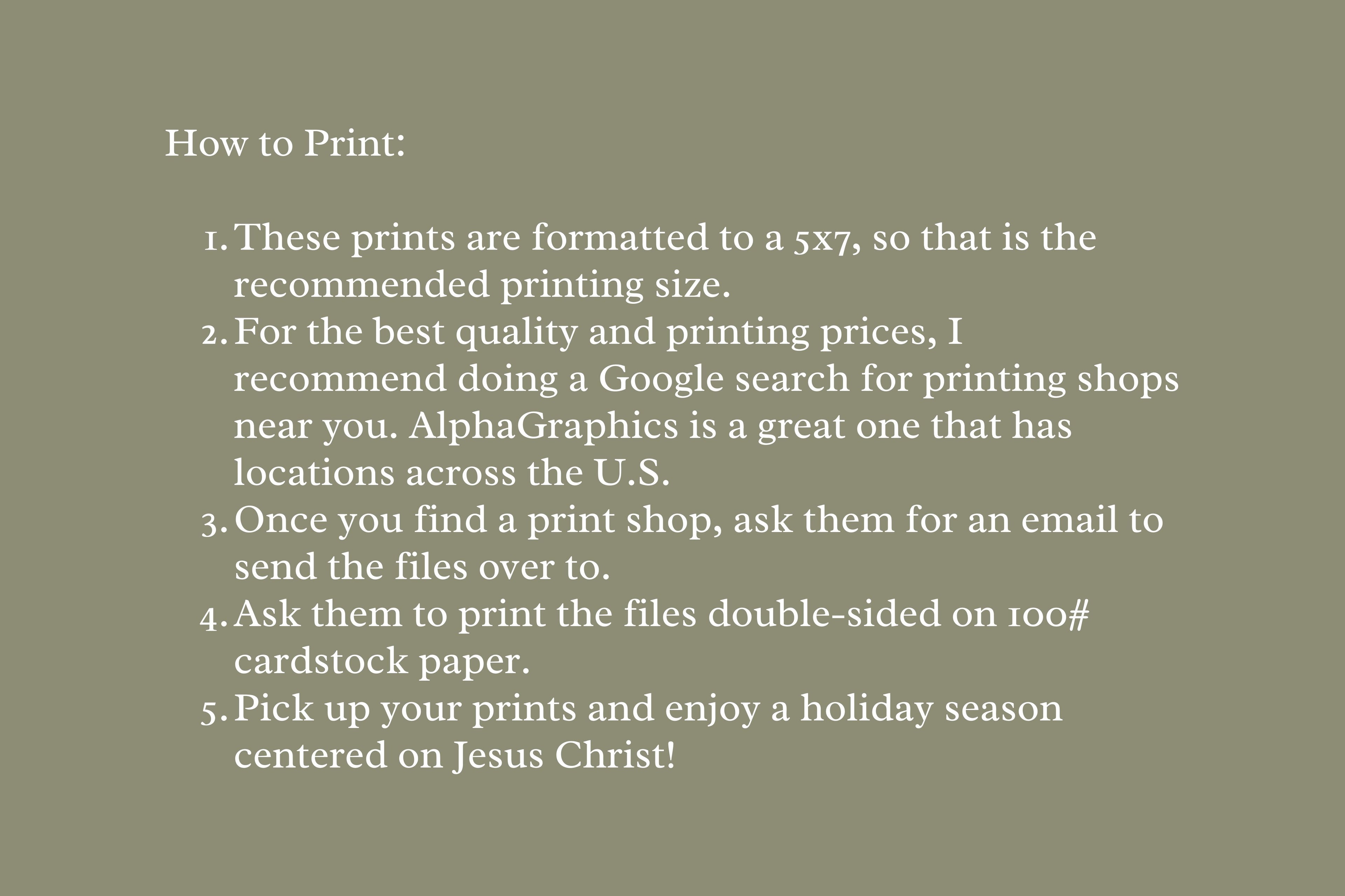 Names of Jesus Christ Advent Calendar (Digital Download)