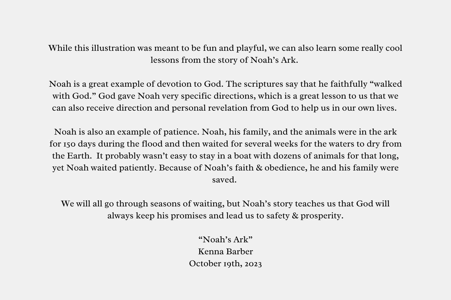 "Noah&