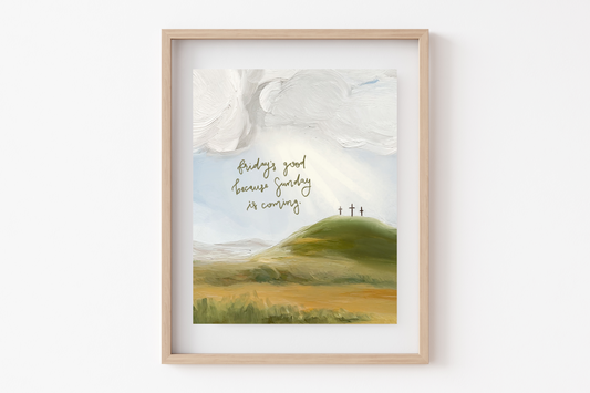 'Sunday is Coming' Print