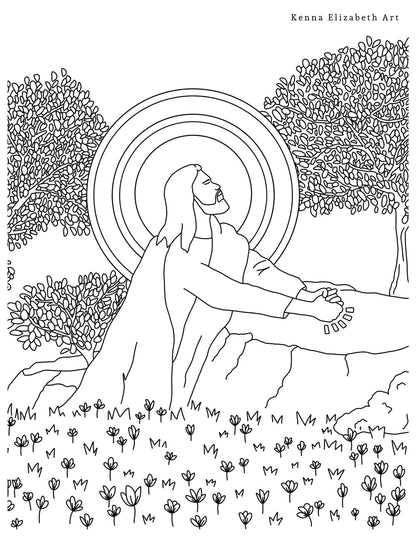 Christ-Centered Coloring Book (includes 20+ pages to print at home)