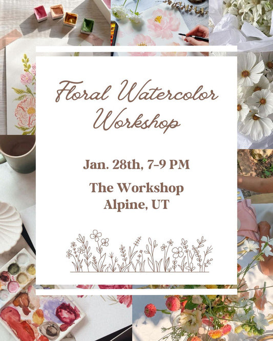 Floral Watercolor Workshop (1/28)