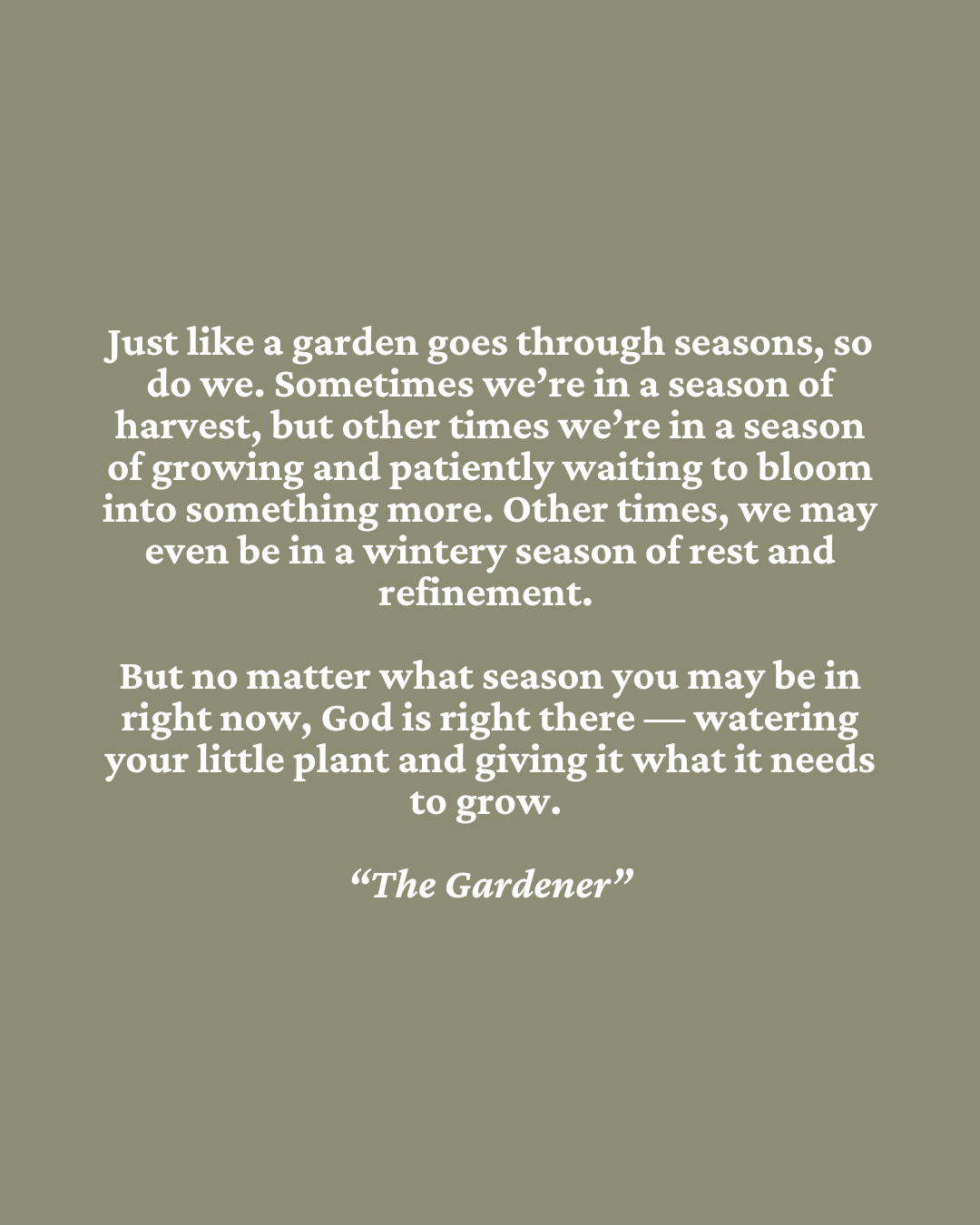 'The Gardener' Print