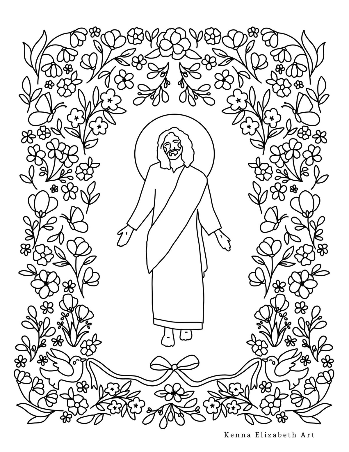 Christ-Centered Coloring Book (includes 20+ pages to print at home)