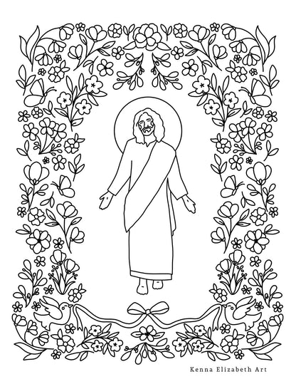 Christ-Centered Coloring Book (includes 20+ pages to print at home)