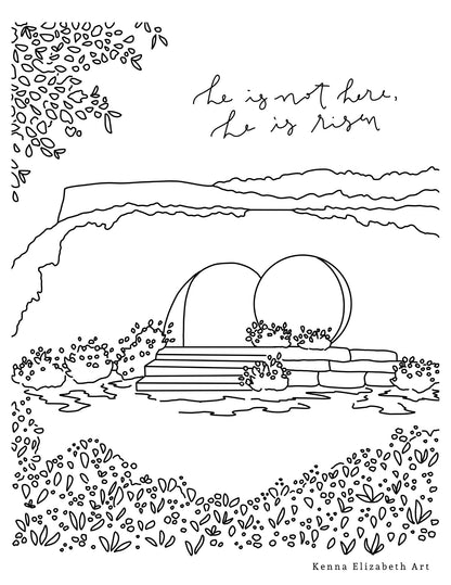 Christ-Centered Coloring Book (includes 20+ pages to print at home)