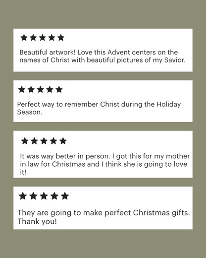 Names of Jesus Christ Advent Calendar (Digital Download)