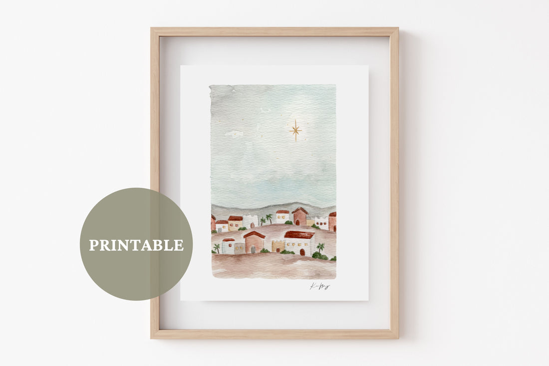 "O Little Town of Bethlehem" PRINTABLE