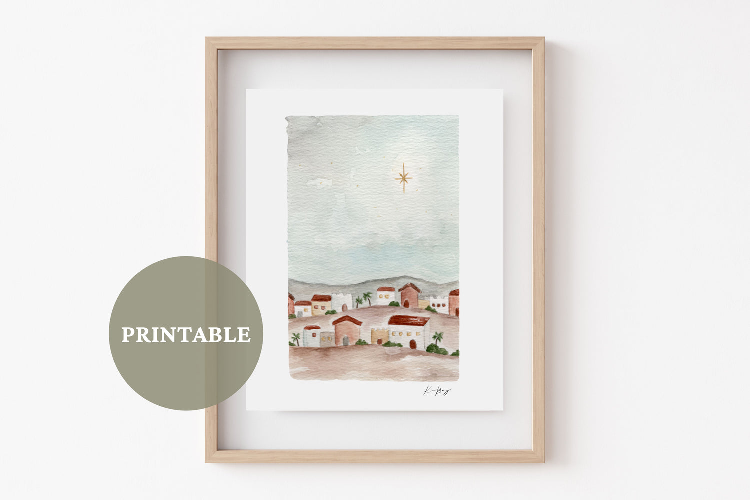 "O Little Town of Bethlehem" PRINTABLE