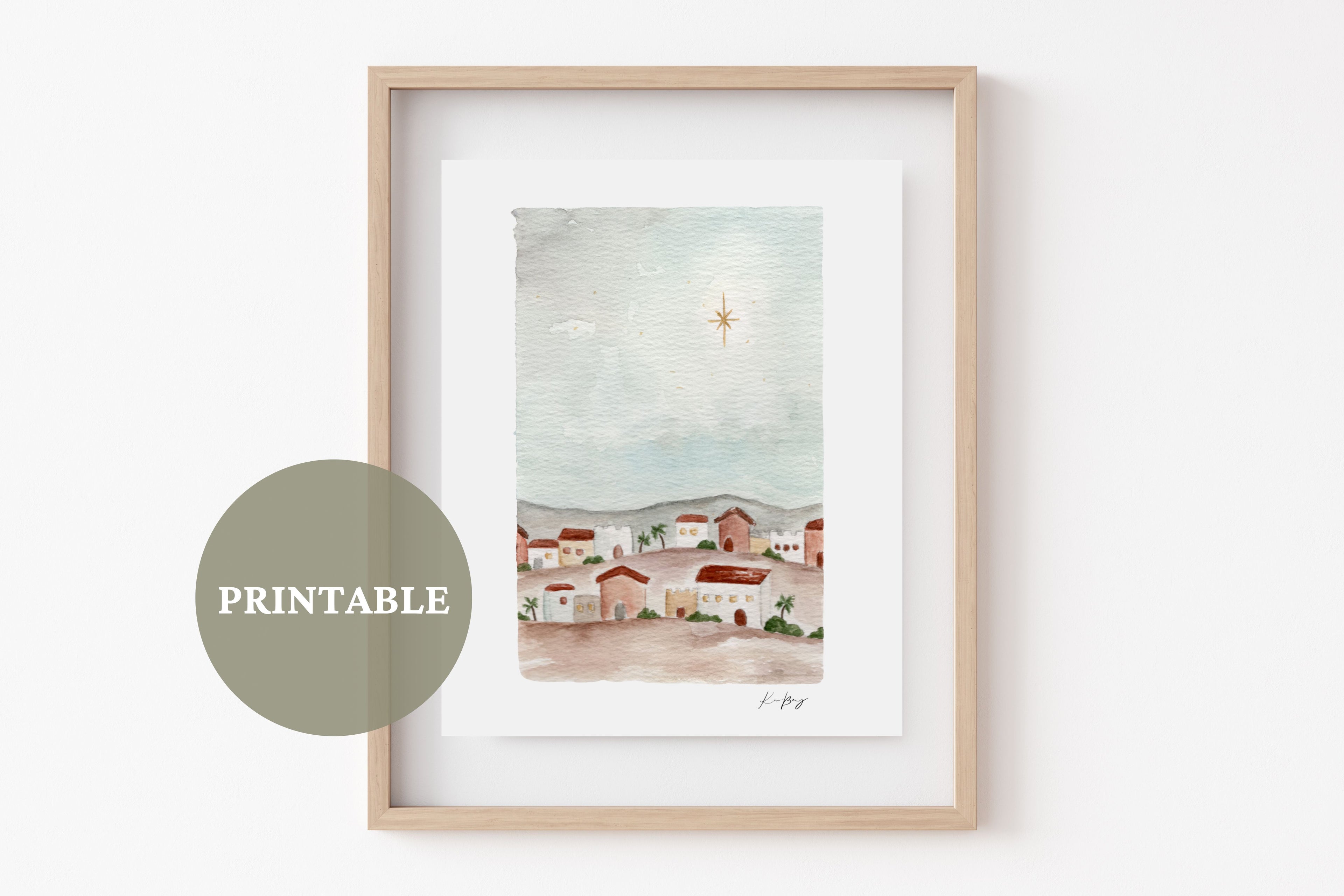 "O Little Town of Bethlehem" PRINTABLE