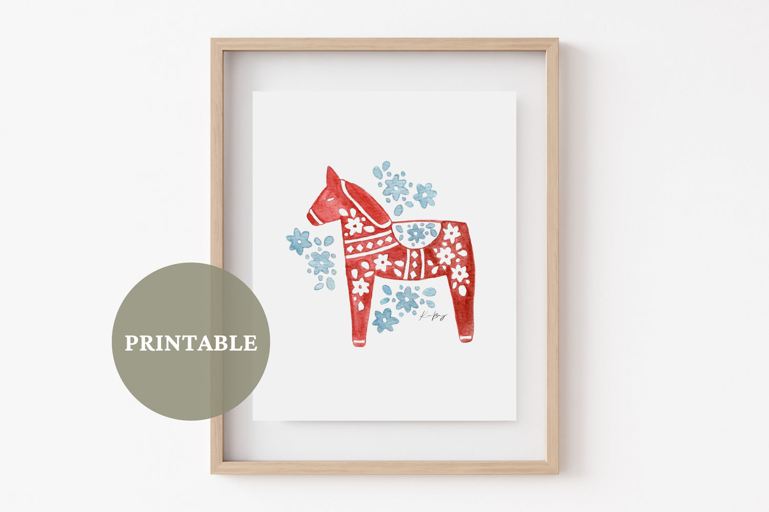 "The Little Dala Horse" PRINTABLE