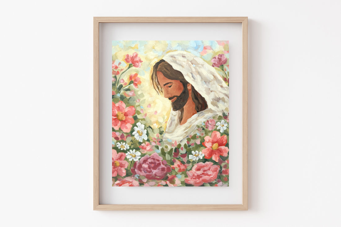 "Among The Flowers" Print