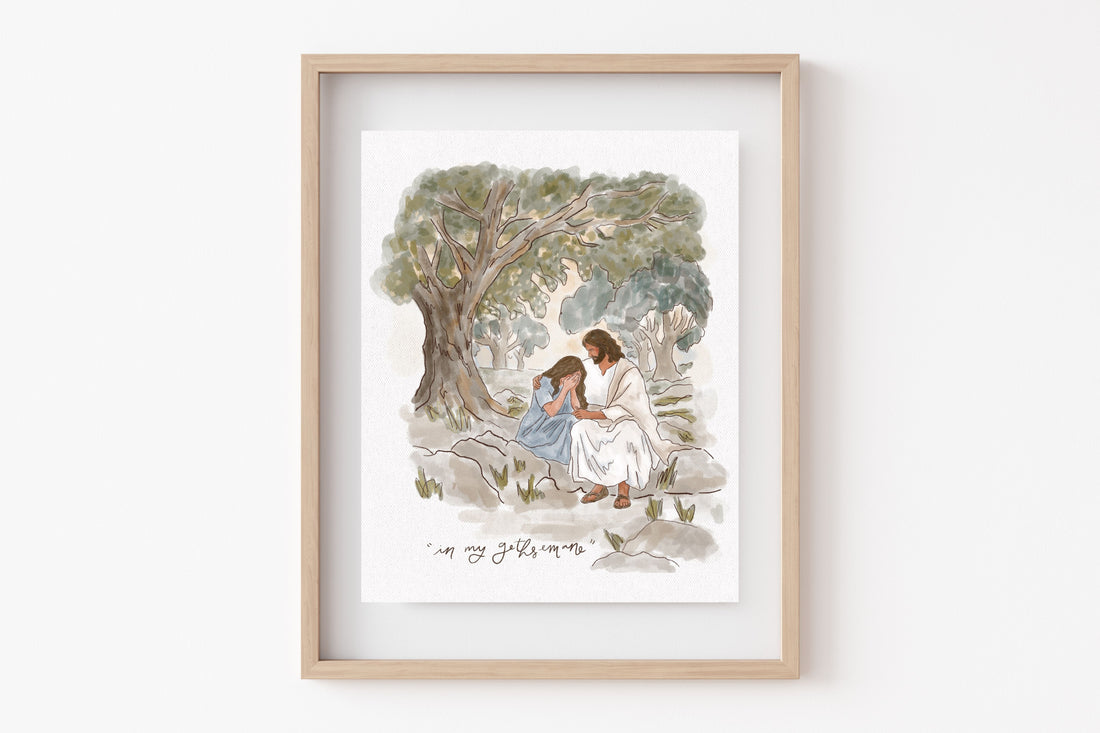 "In My Gethsemane" Print (concept sketch version)