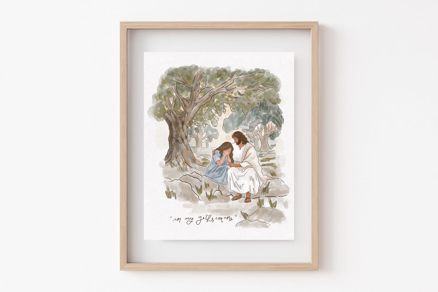 "In My Gethsemane" Print (concept sketch version)