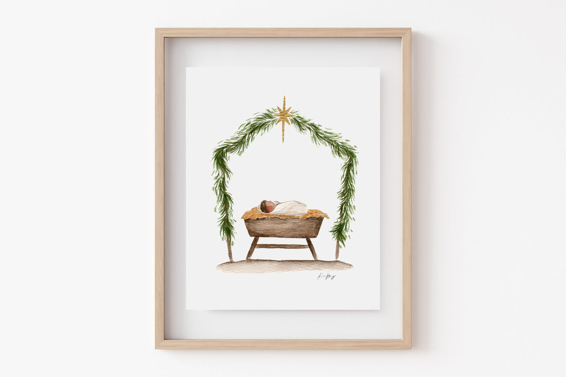 "Away In A Manger" Print