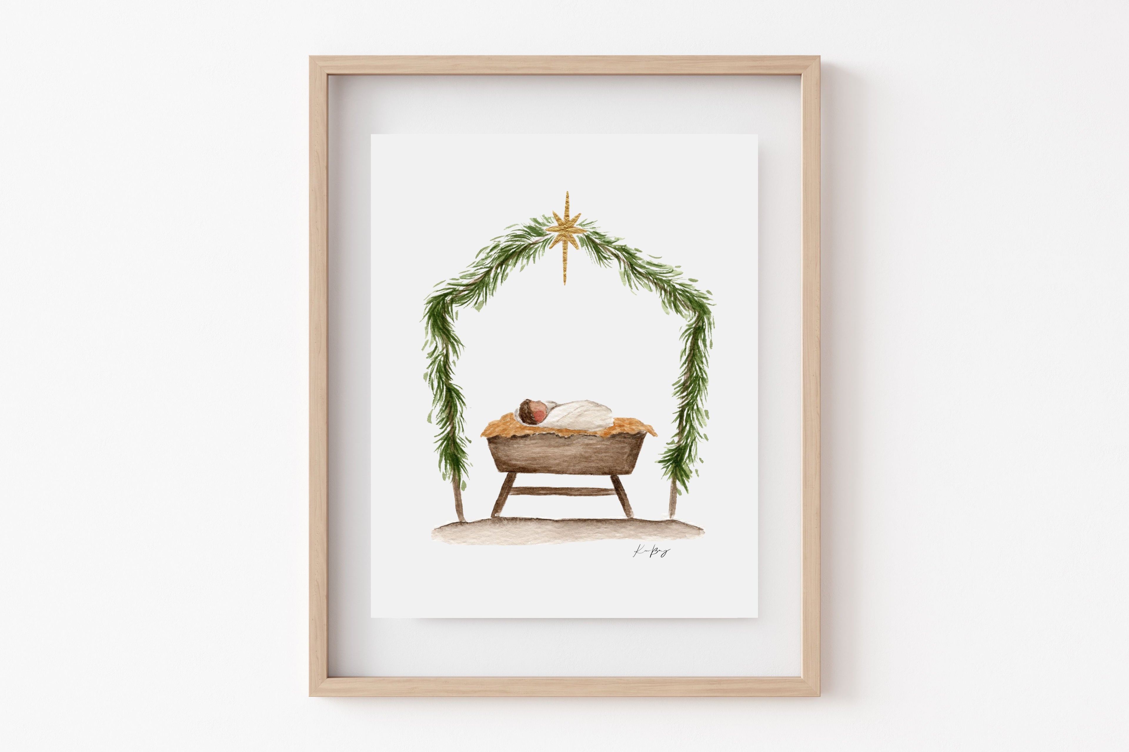 "Away In A Manger" Print