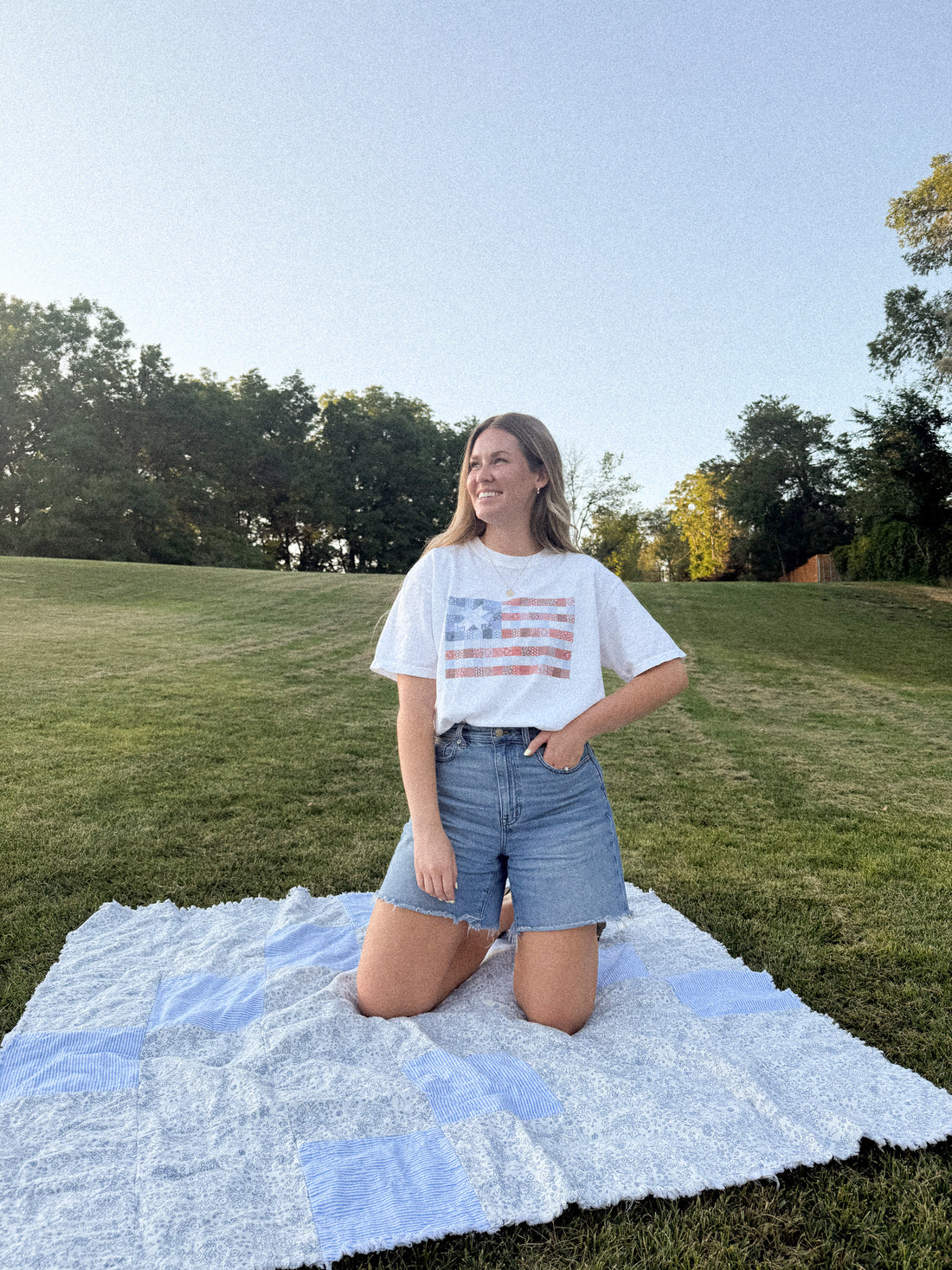 Vintage Patchwork of Freedom T-Shirt
