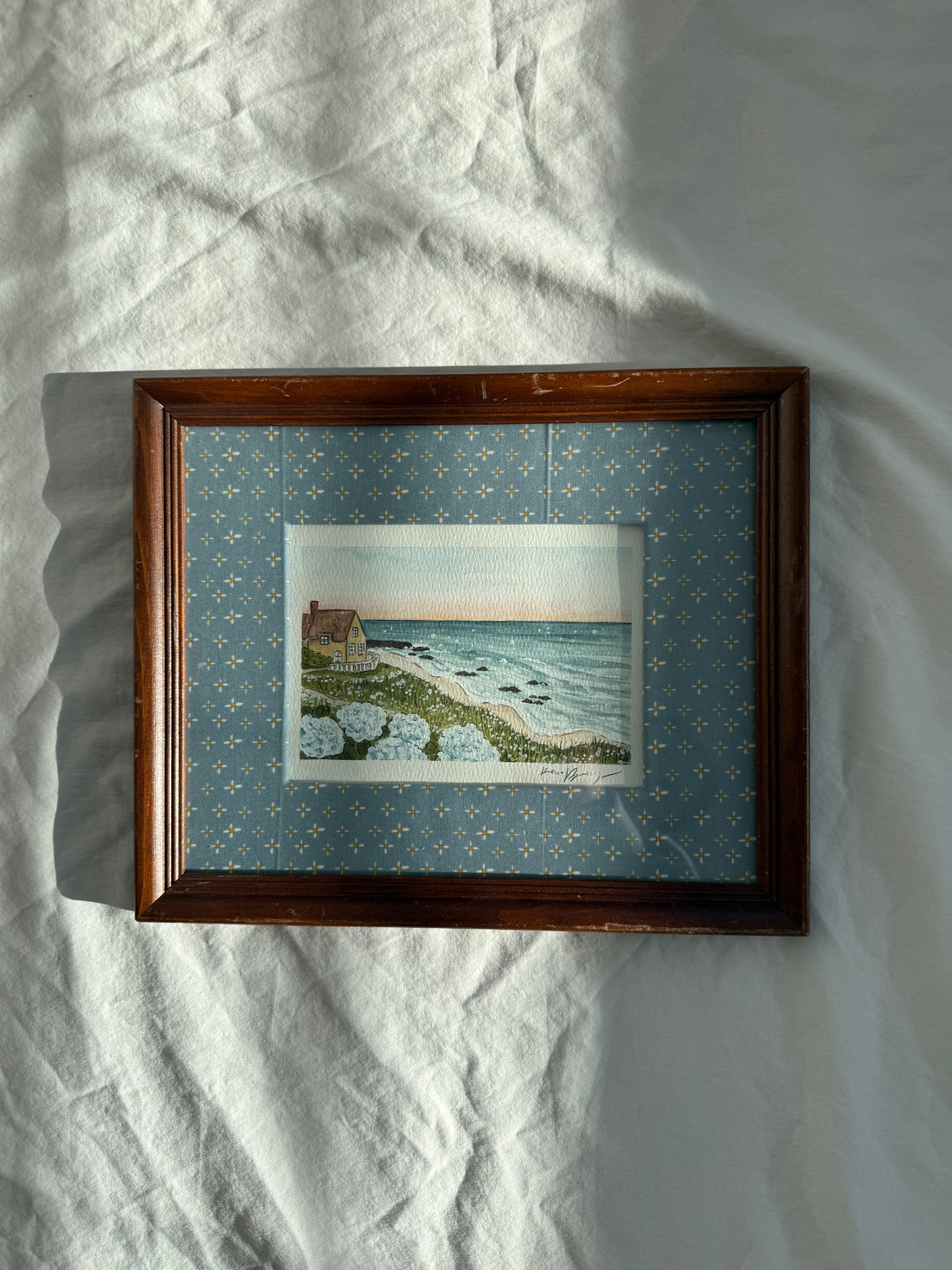 "Seaside Cottage" Framed Original