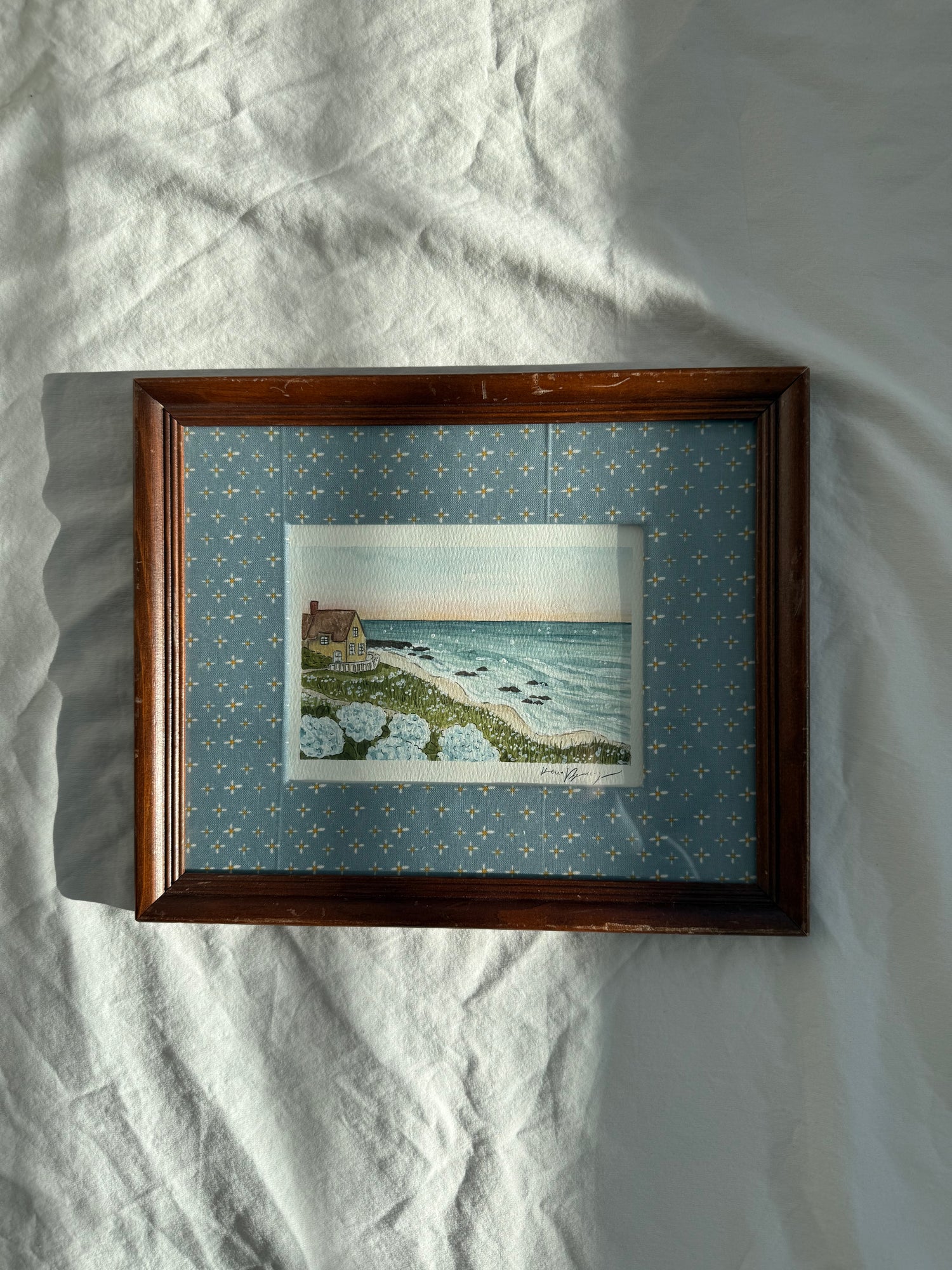 &quot;Seaside Cottage&quot; Framed Original