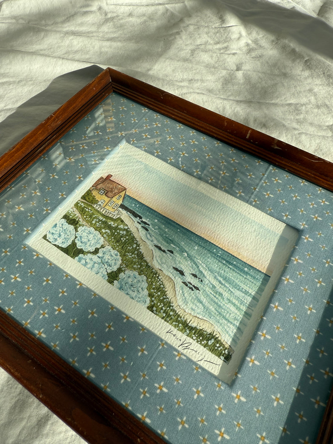 &quot;Seaside Cottage&quot; Framed Original