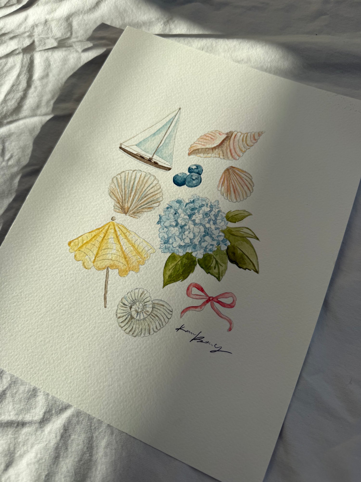&quot;Summer On The Coast&quot; Original (unframed)