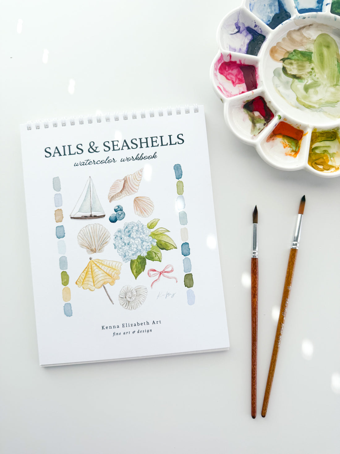 Sails & Seashells Watercolor Workbook