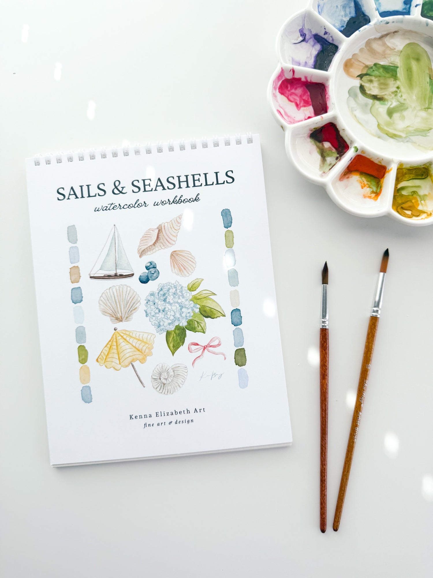 Sails &amp; Seashells Watercolor Workbook