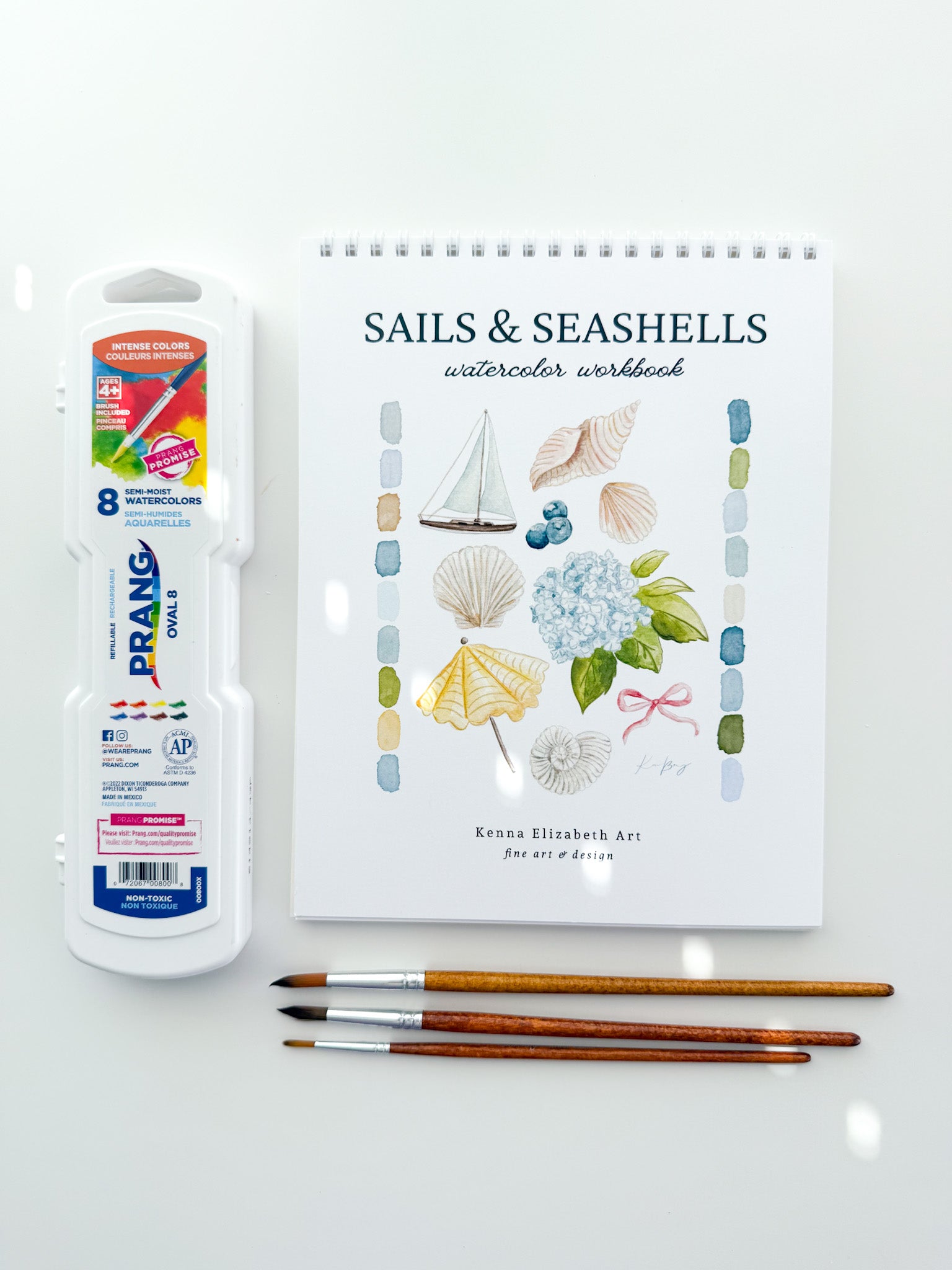 Sails &amp; Seashells Watercolor Workbook