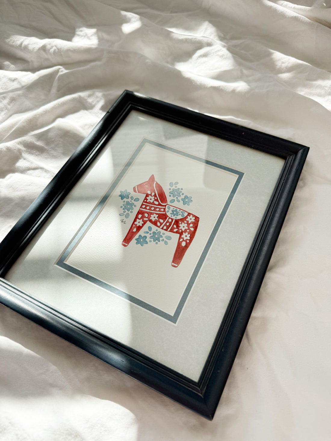 "The Little Dala Horse" Framed Original
