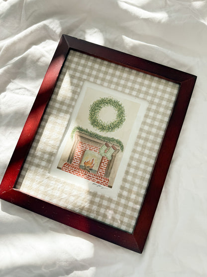 "Waiting For Christmas Morning" Framed Original