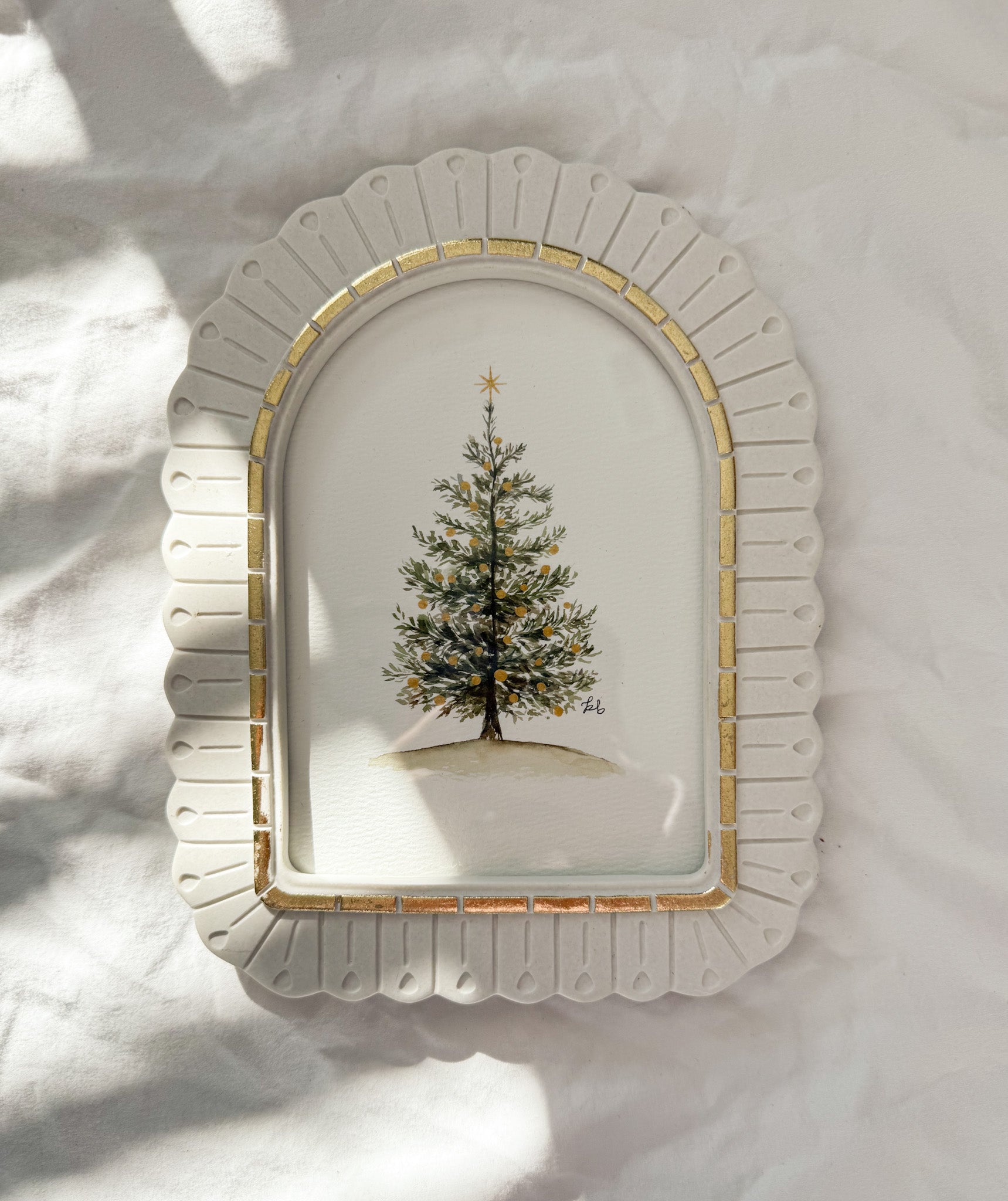 "O Christmas Tree" Framed Original