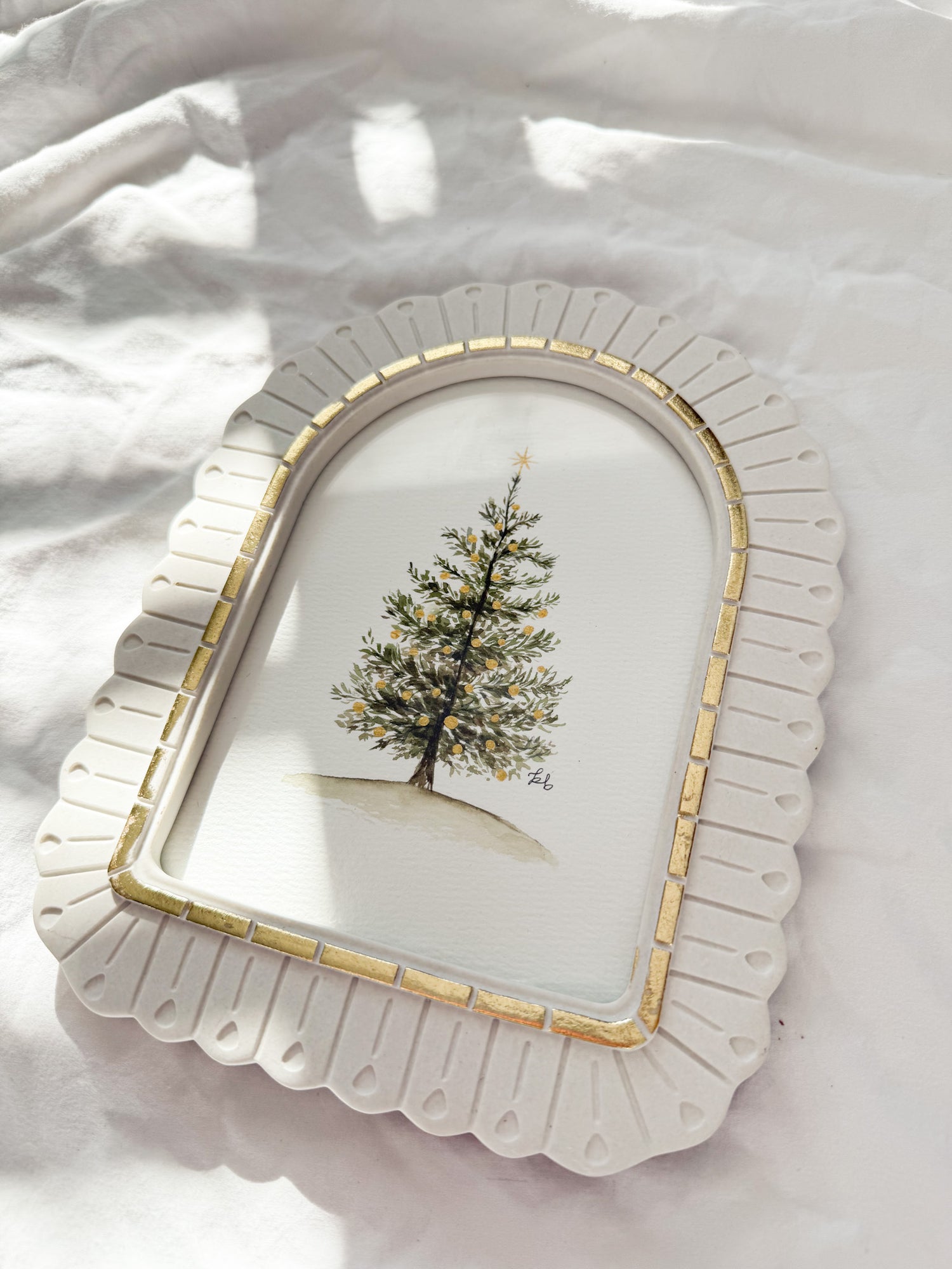 "O Christmas Tree" Framed Original