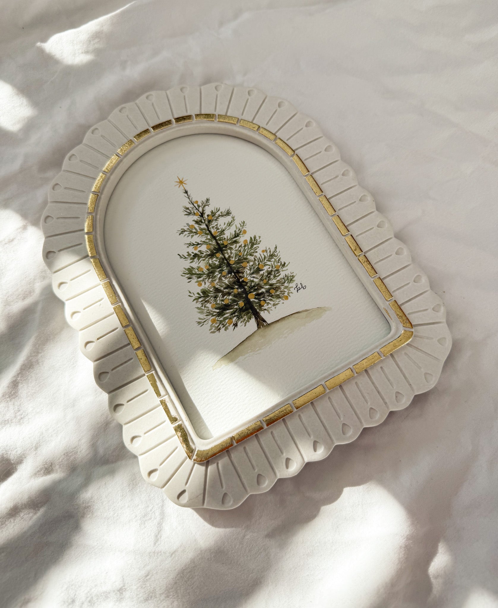 "O Christmas Tree" Framed Original