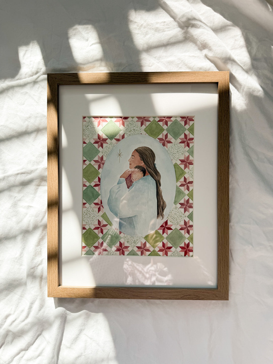 "All Is Calm, All Is Bright" Framed Original