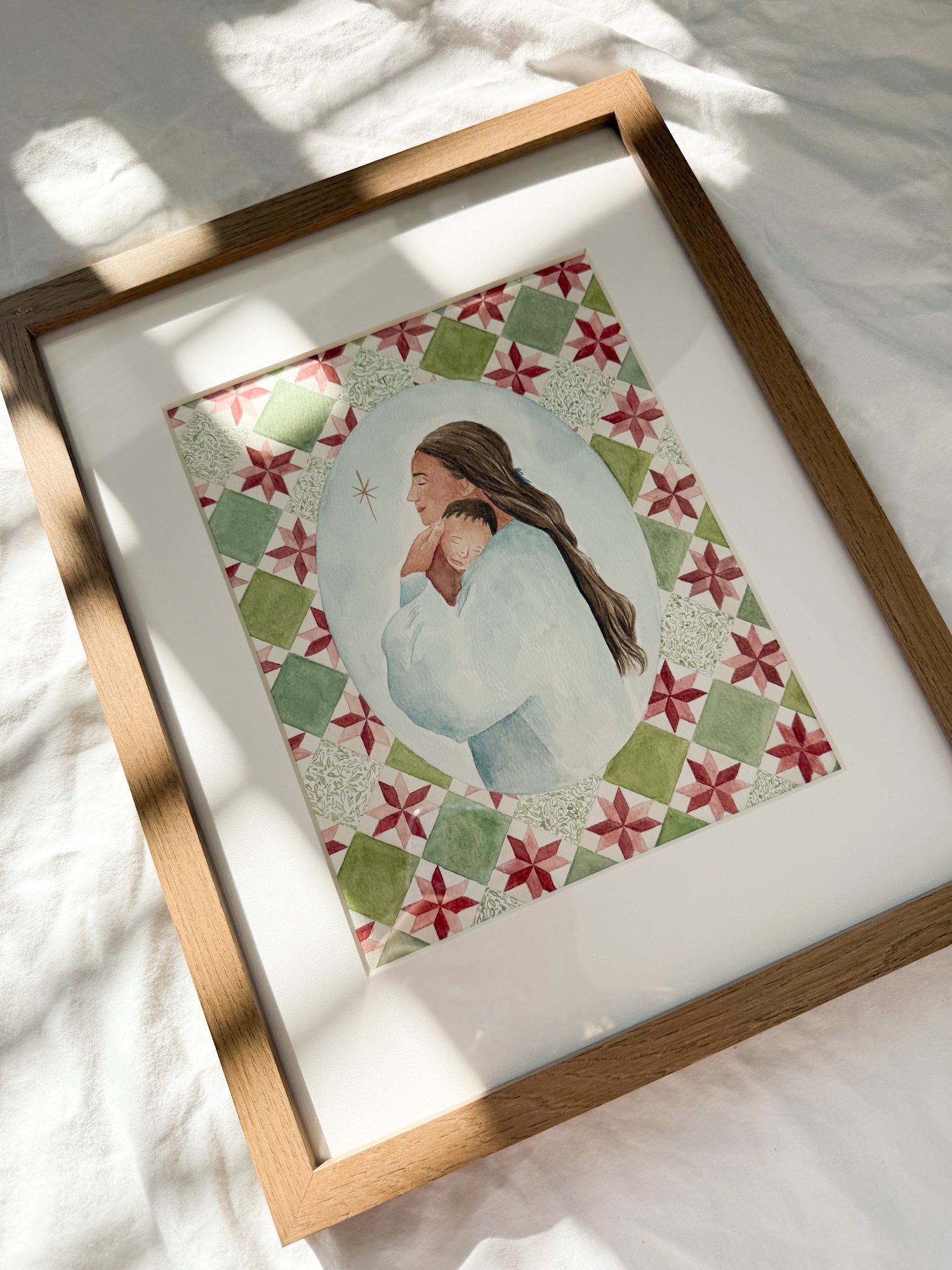 "All Is Calm, All Is Bright" Framed Original