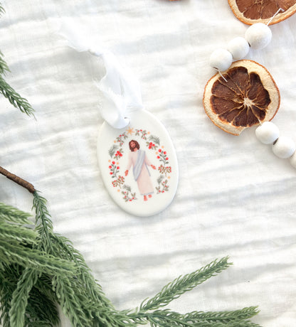 &quot;Rejoice&quot; Heirloom Ceramic Ornament