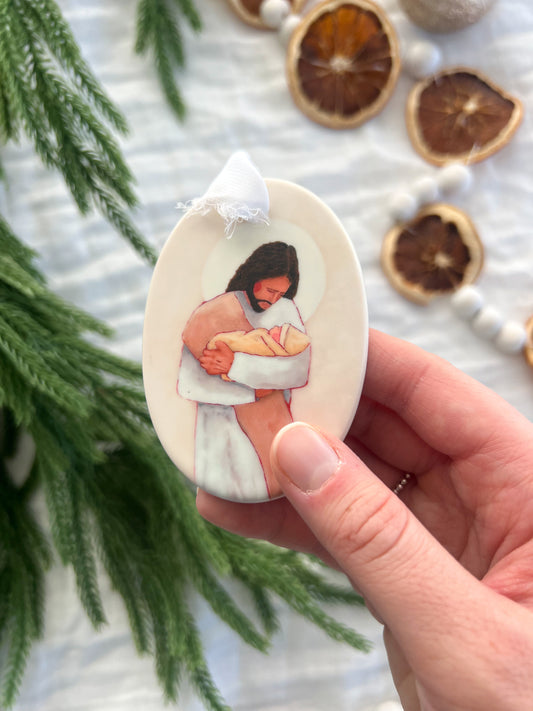 "Held by Heaven" Heirloom Ceramic Ornament