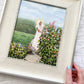'She Tends To Her Garden' Framed Original Oil Painting